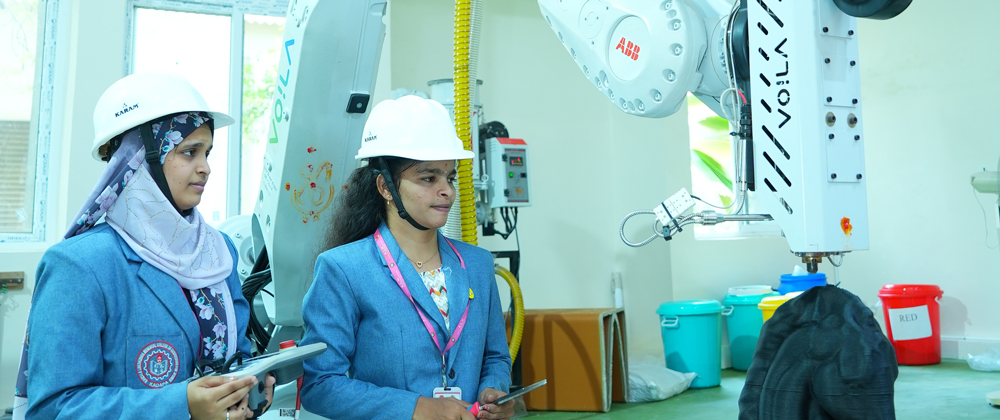 Robotics laboratory with ABB robotic arm